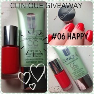 Clinique CC cream giveaway med neglelak, happy