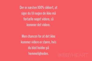 Det er en hemmelighed