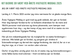 MS-MIDDAG og MS-BANKO